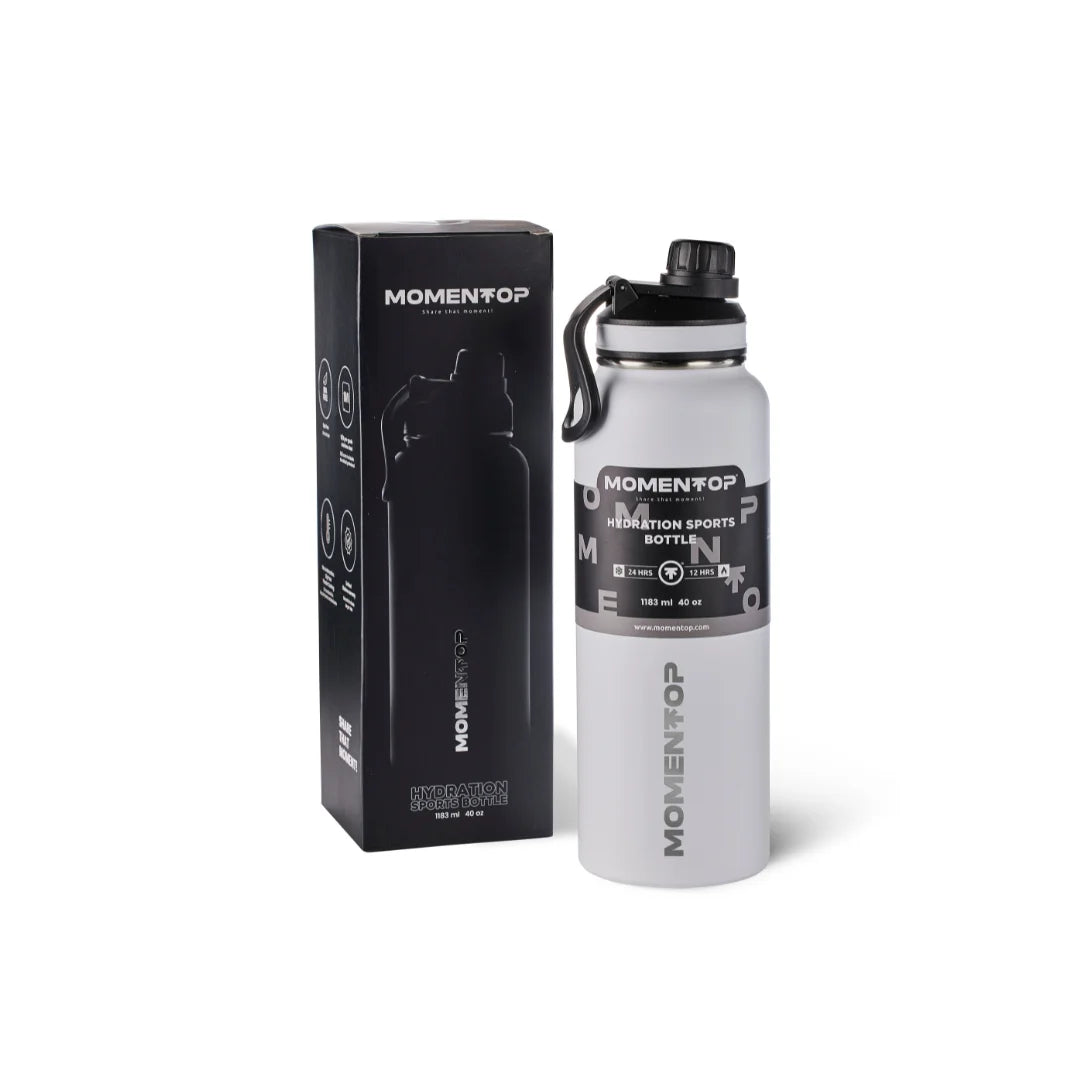 Pink 40 oz Hydration Bottle with 2 Lids R645