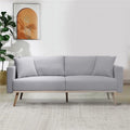 Light Gray Modern Sofa with USB Charging Ports & Side Pocket D522