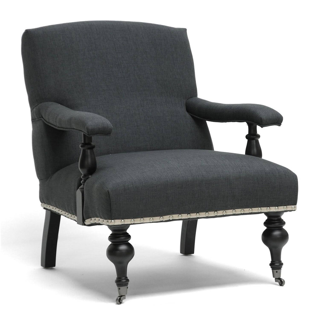 Gray Linen Arm Chair S209810