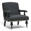 Gray Linen Arm Chair S209810
