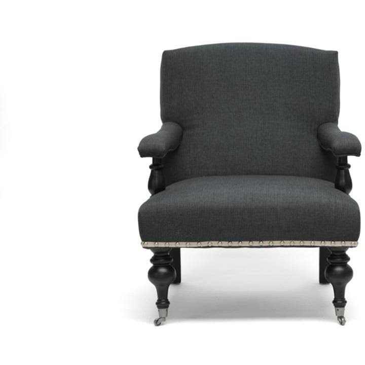 Gray Linen Arm Chair S209810