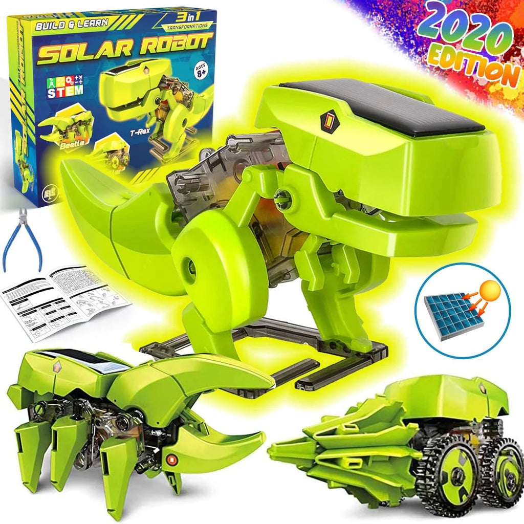 Solar Robot Kit 3-in-1 STEM Science Kits Toys for Kids K35130