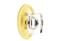 Polished Brass Crystal Knob Privacy Set T901