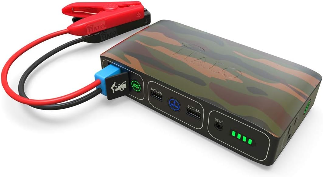 Portable Phone Laptop Charger Car Jump Starter with AC Outlet, Blue Graphite, Pack of 2 C936