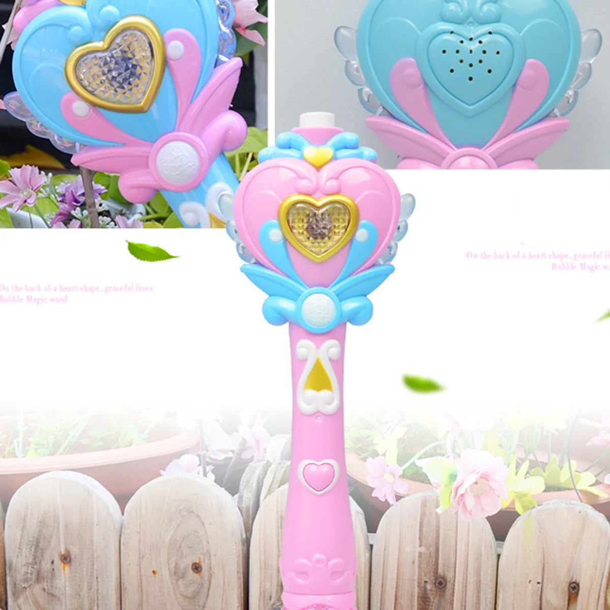 Musical Light-up Bubble Wand Bubble Blower 100ml L52686