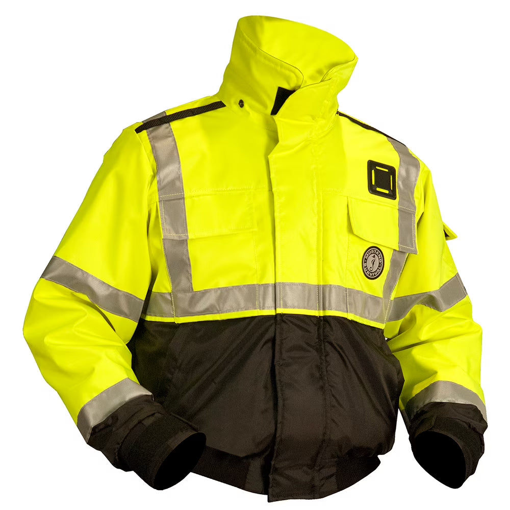 Hi-Vis Fluorescent Yellow/Green Bomber Jacket L352