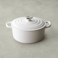 Enameled Cast Iron Round Dutch Oven, 3 1/2-Qt., Matte White R38829