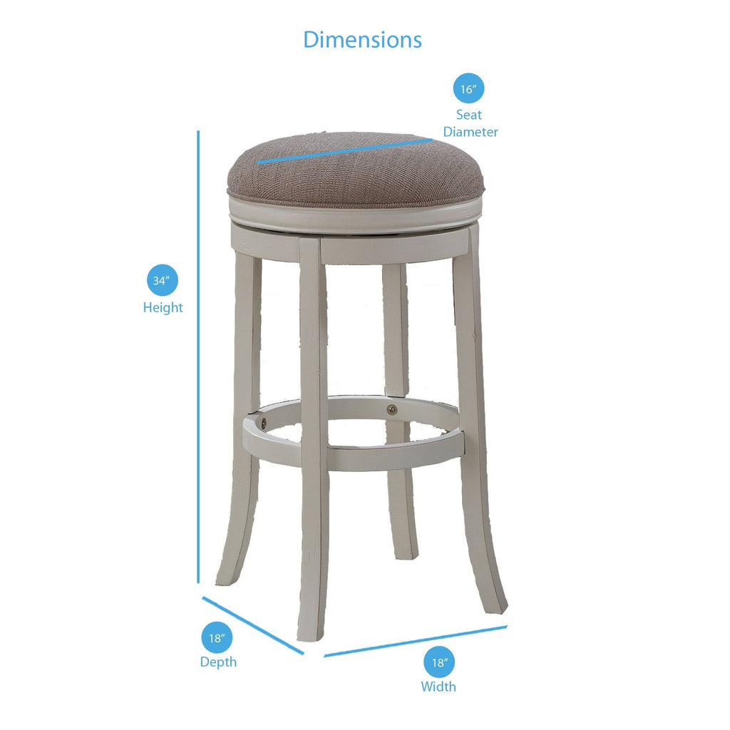 White Backless Tall Bar Stool O4121
