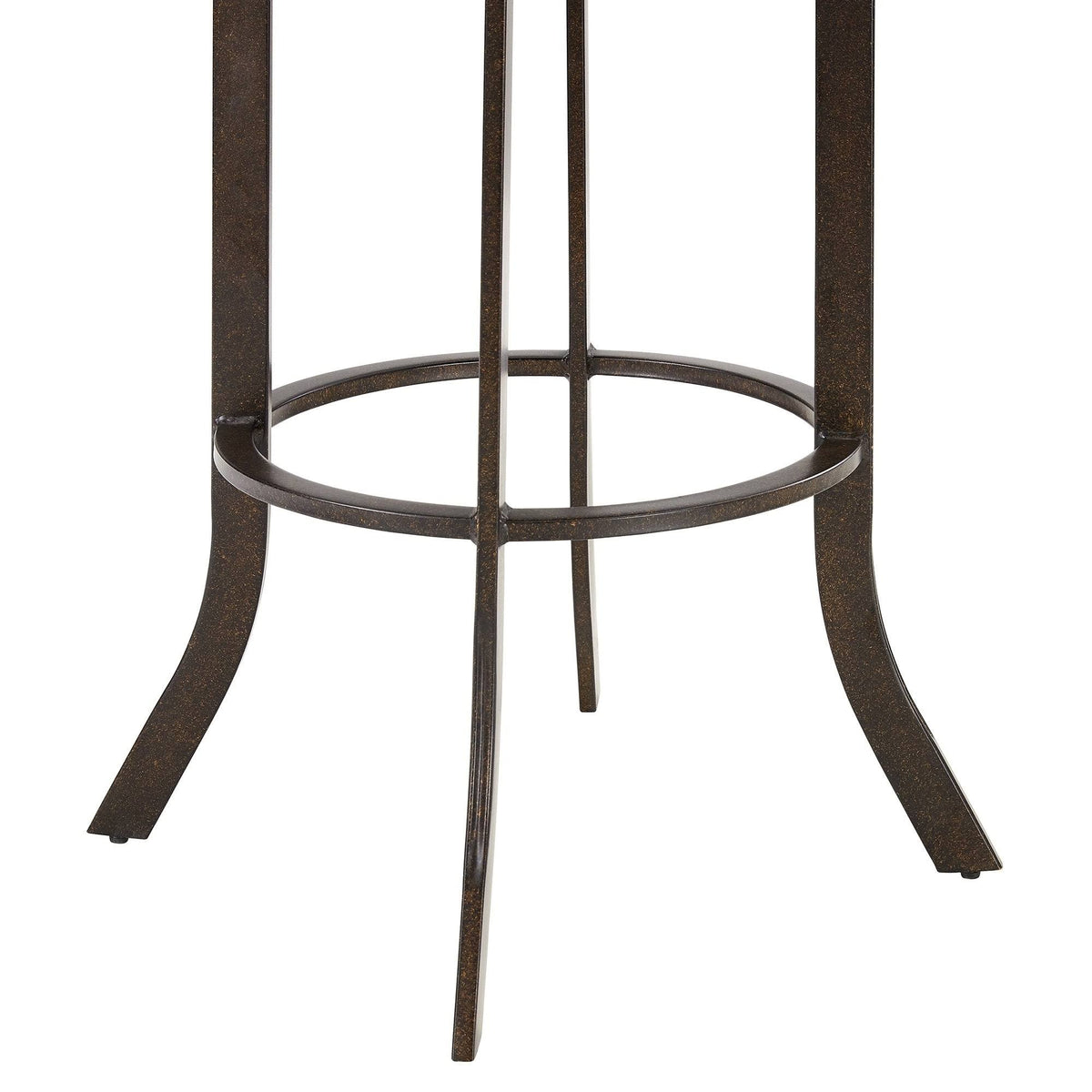 Auburn Bay and Brown Faux Leather Swivel Bar Stool J8955