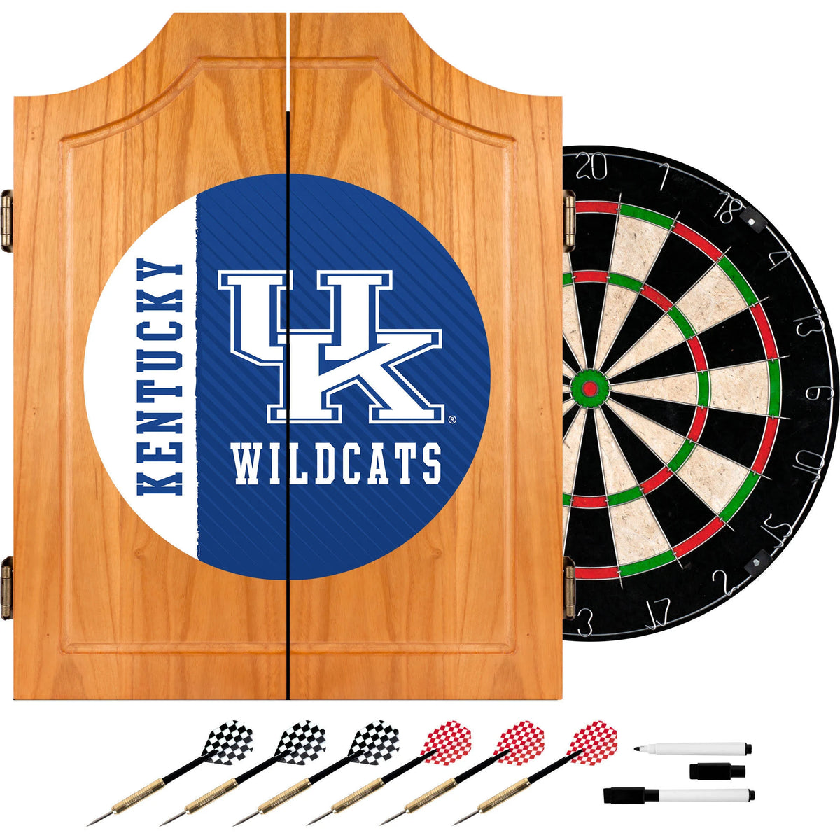 Wood Dart Cabinet Set O426623