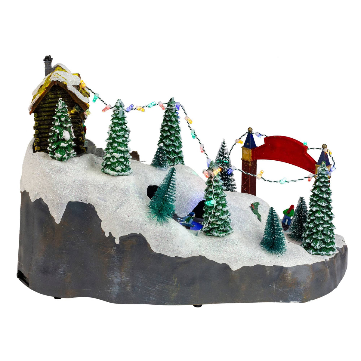 White Animated LED Christmas Tabletop Decor W23279