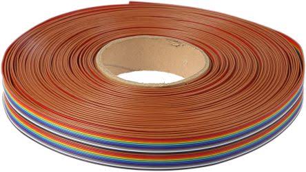 20 Way Unscreened Flat Ribbon Cable, 25.4 mm Width, 25m K1477