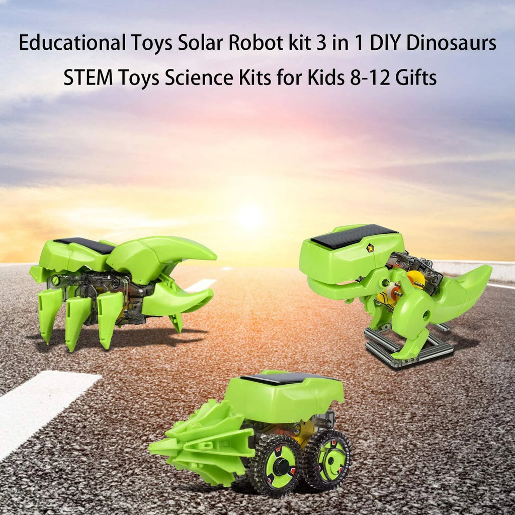 Solar Robot Kit 3-in-1 STEM Science Kits Toys for Kids K35130