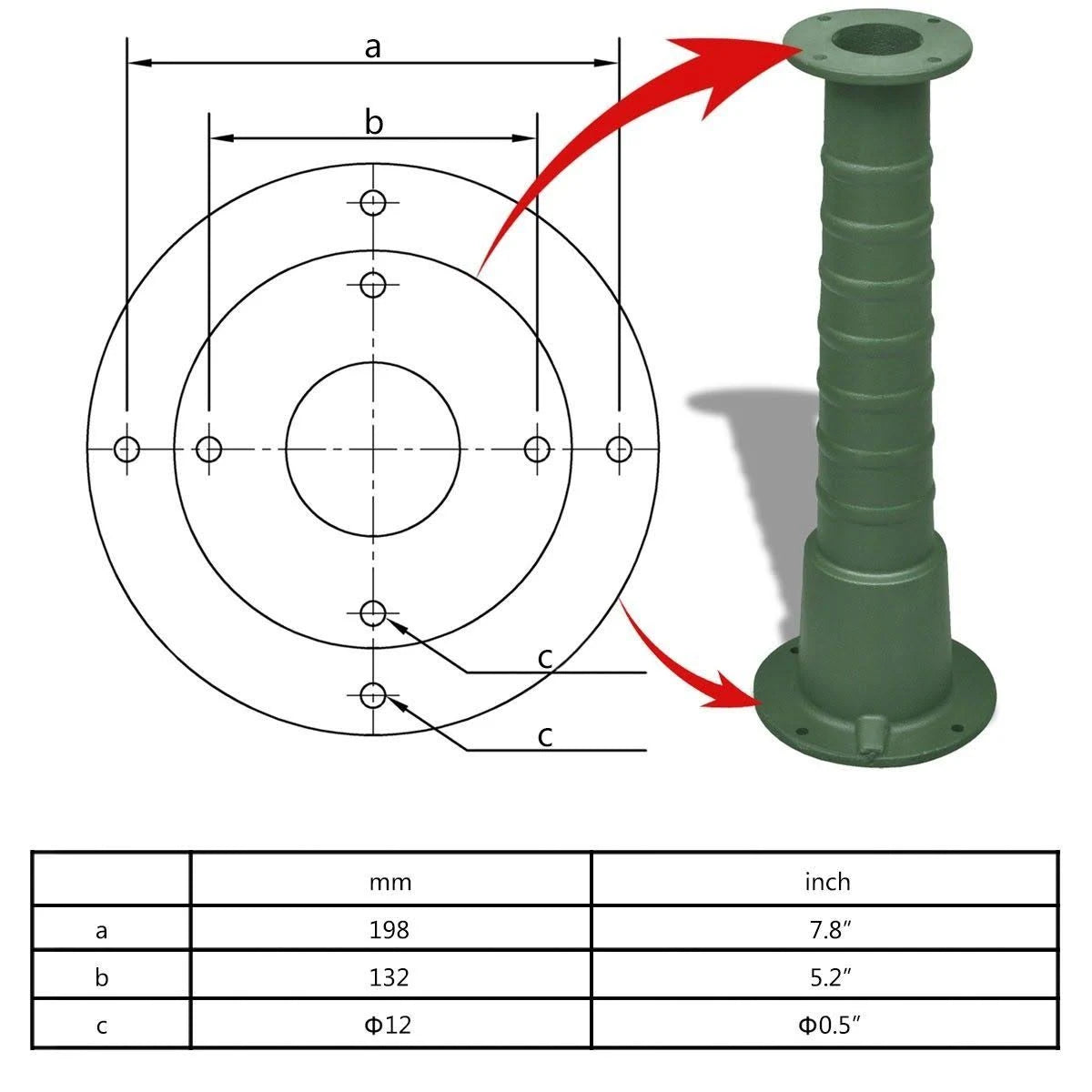 Cast Iron Stand for Garden Hand Water Pump I112