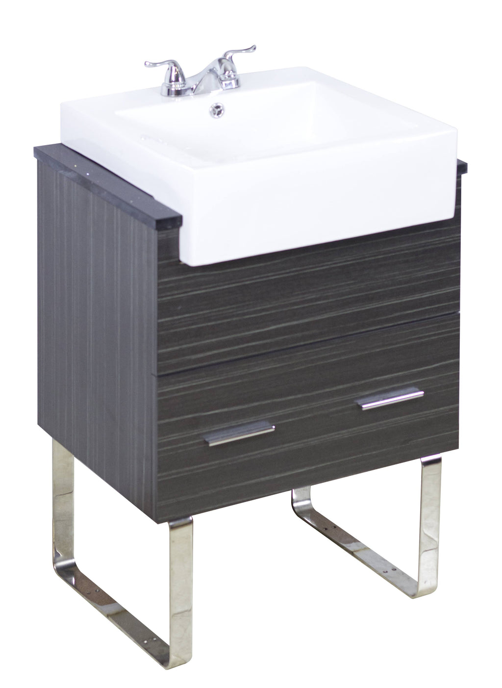 Semi-Recessed White Vessel C859773