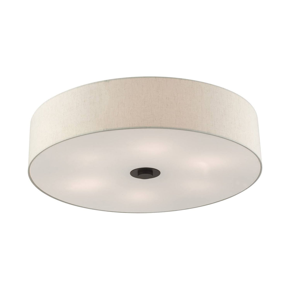 6 Light English Bronze Semi Flush Mount P357