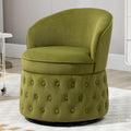 Green Velvet Swivel Barrel Chair K768870