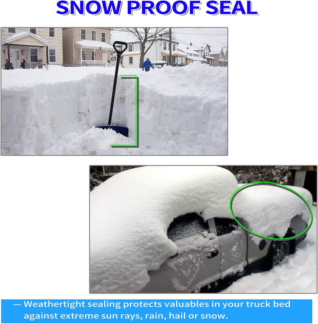 Hard Quad-Fold Fiberglass Truck Bed Tonneau Cover for F150 6'5" (78") L970