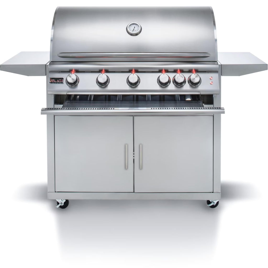 40-Inch 5-Burner Natural Gas Grill with Rear Infrared Burner A474361