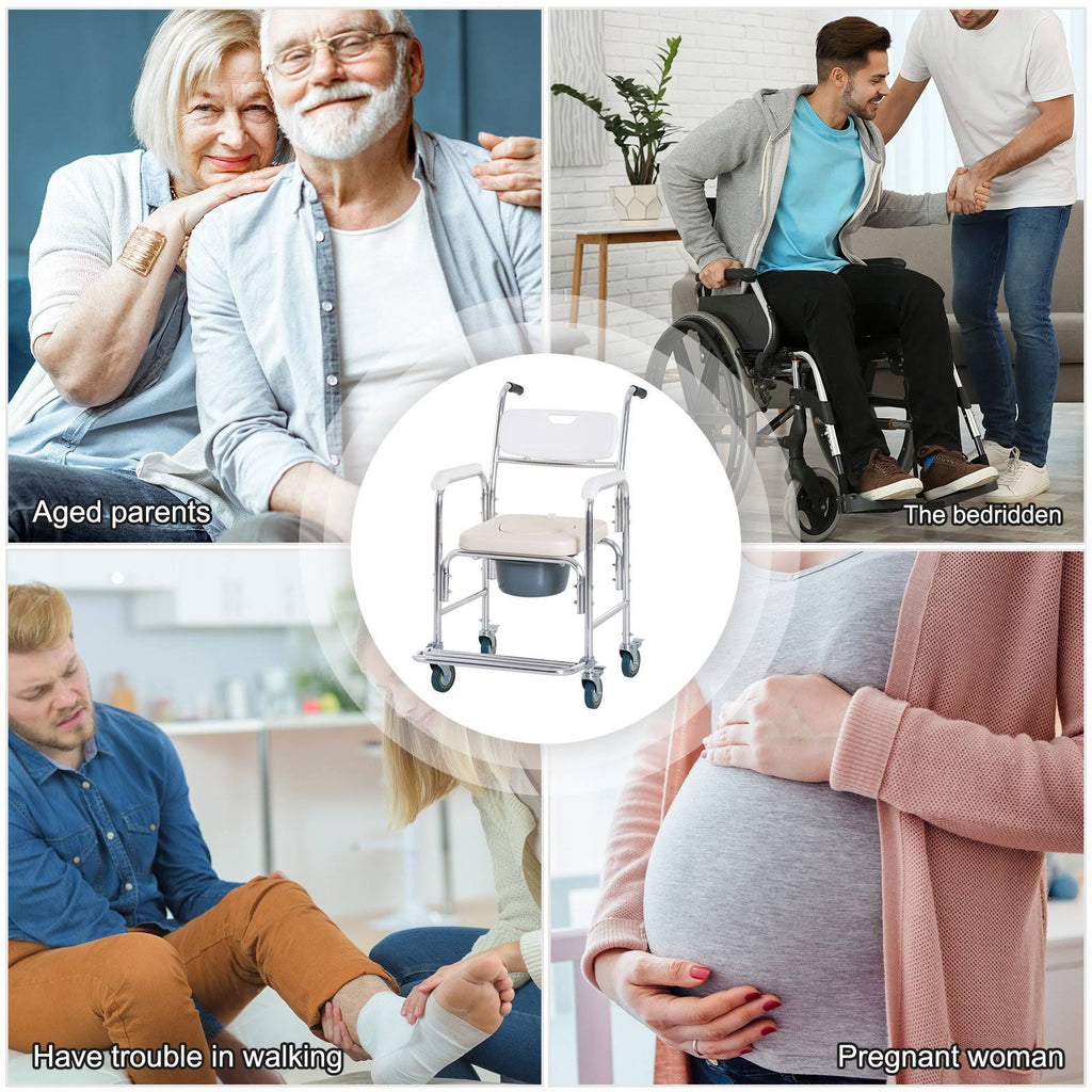 Medical Rolling Commode Chair Z8697