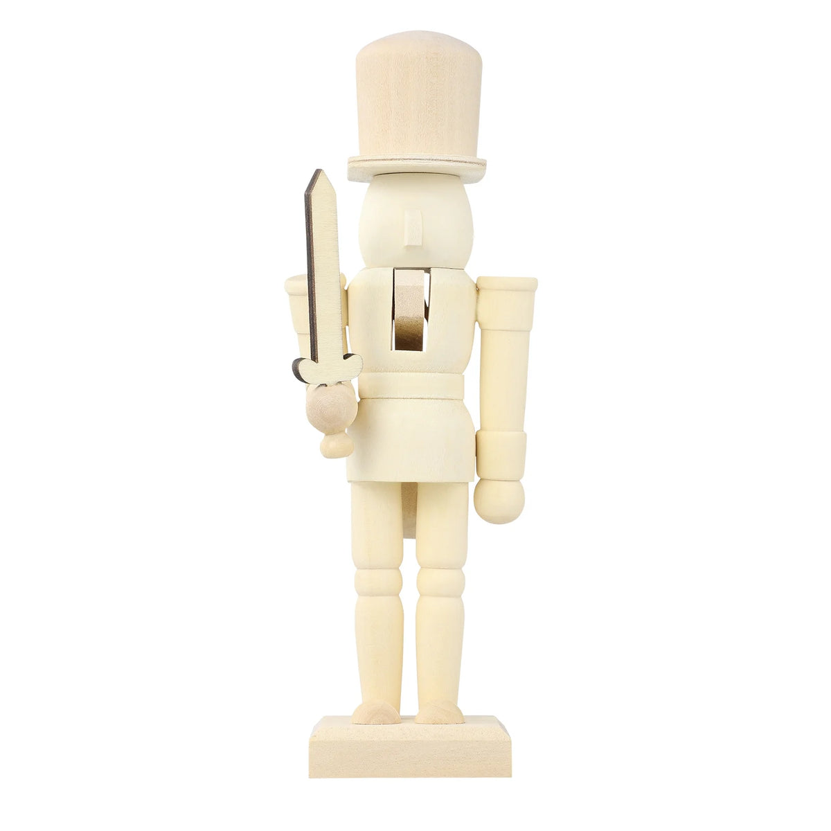Unpainted Wooden Nutcracker Soldier M103