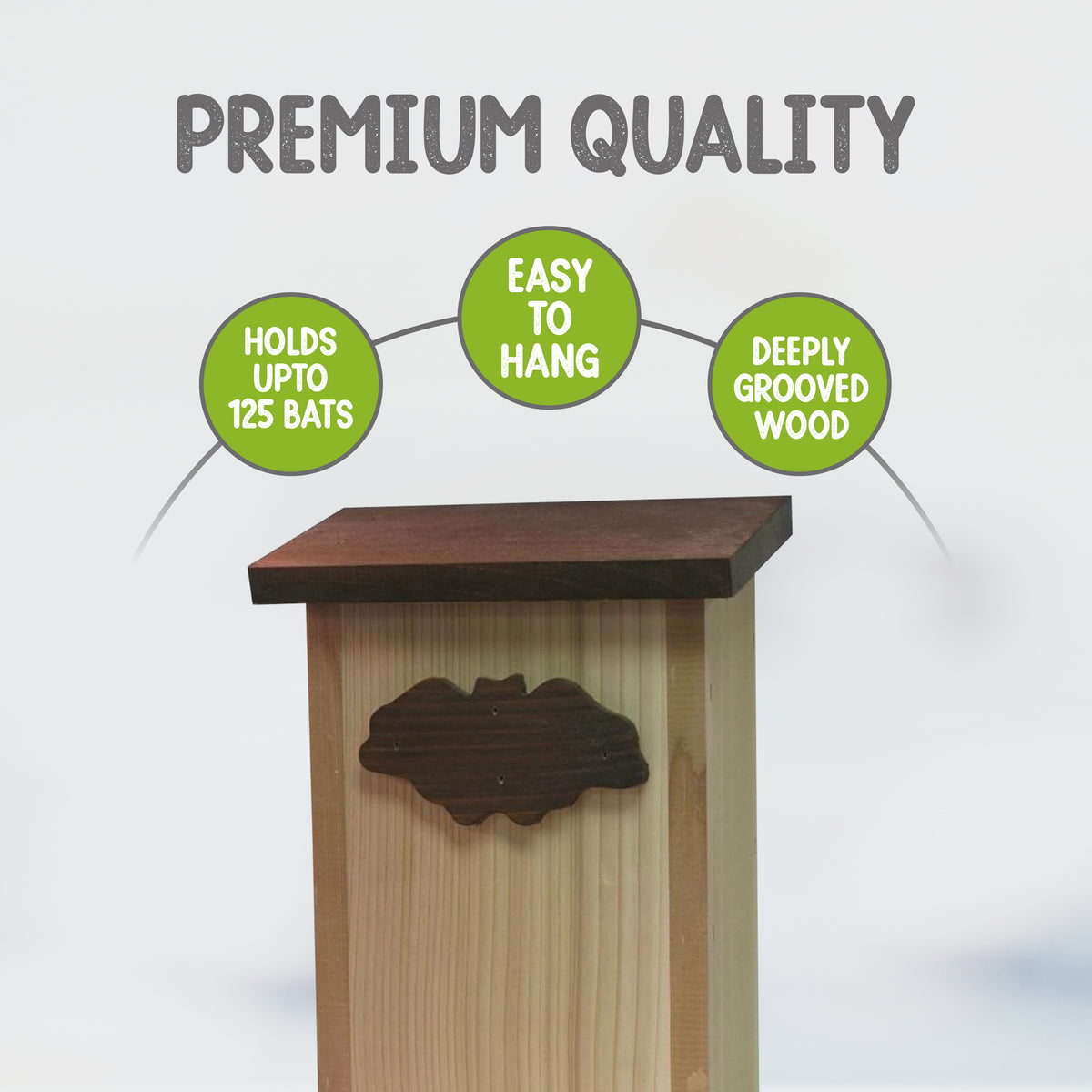 Cedar Bat House Dual Chamber Outdoor Shelter A73915