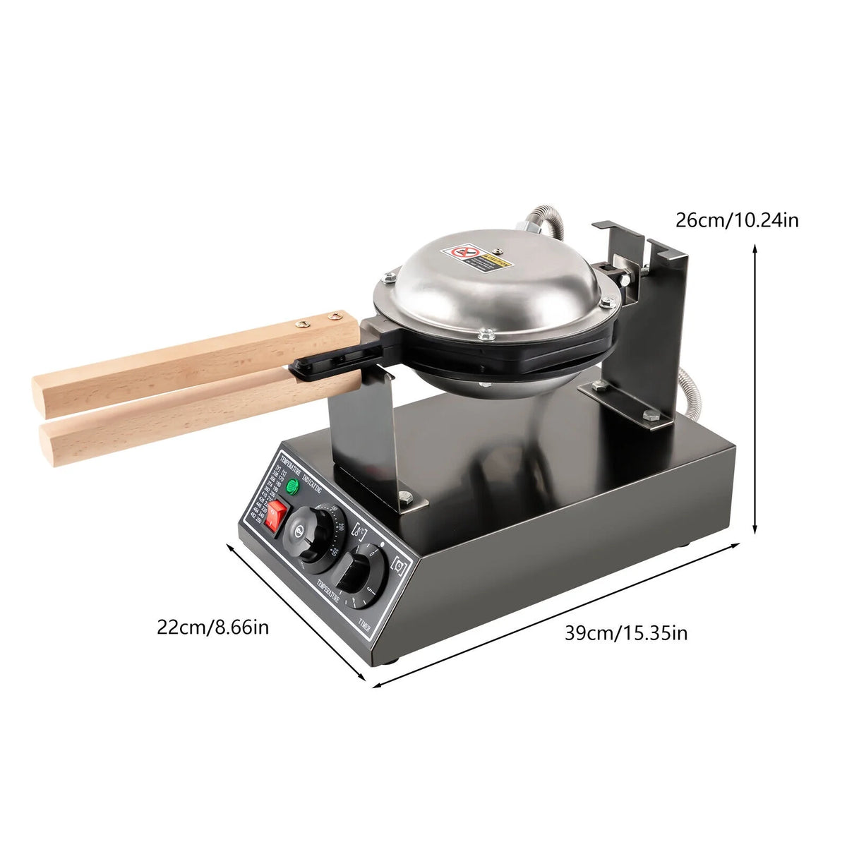 1400W Nonstick Stainless Electric Waffle Maker J34027