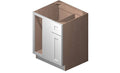 White 1 Door 1 Drawer 1 Shelf Base Cabinet H9228