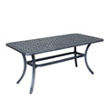Gray Cast Aluminum Coffee Table D55491
