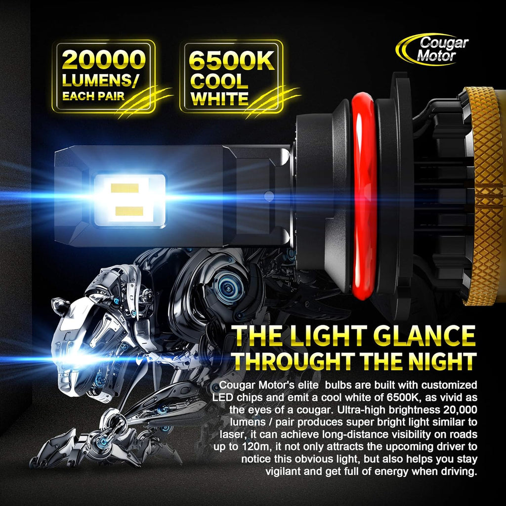 9007 LED Bulb HB5 6500K Cool White Conversion Kit U678705