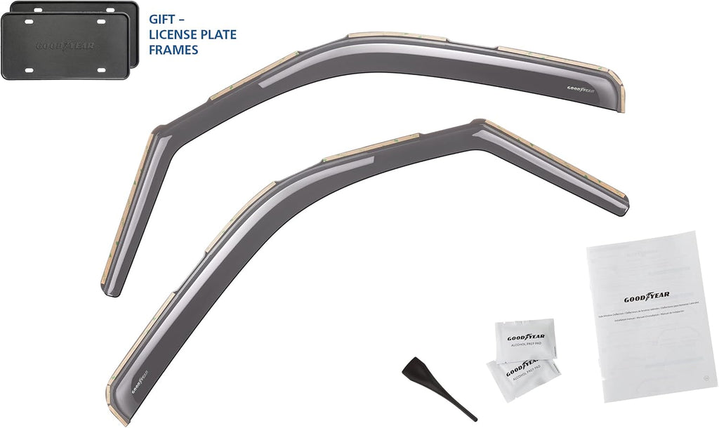 Shatterproof in-Channel Window Deflectors for Chevrolet Express Van/GMC Savana 1996-2022, 2 pcs A888156