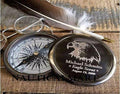 Engraved Brass Compass B34785