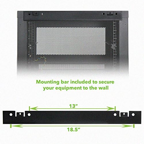6U Wall Mount Rack Enclosure Server Cabinet 16.5 Inch Deep E773294
