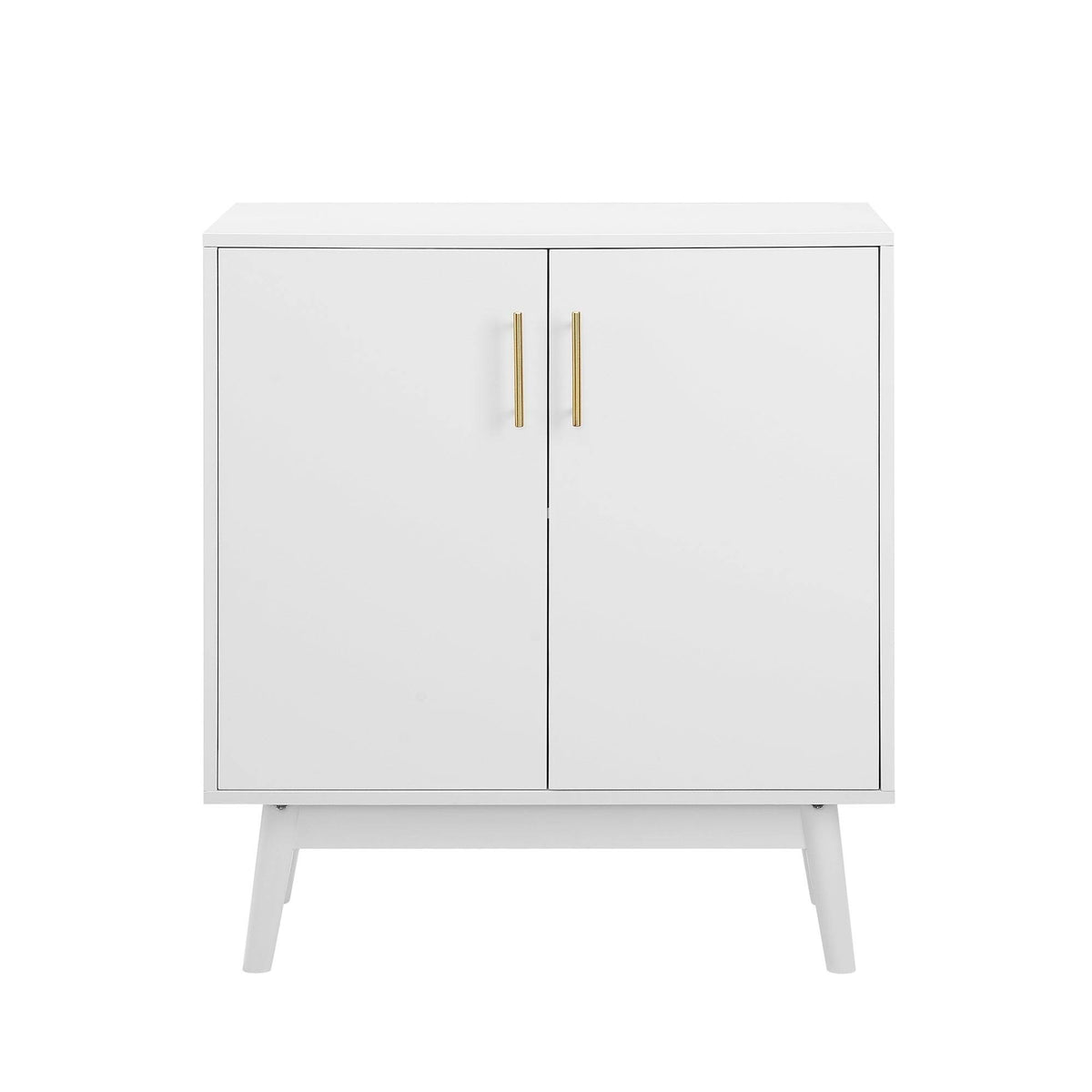 White Mid-Century Accent Cabinet S92744