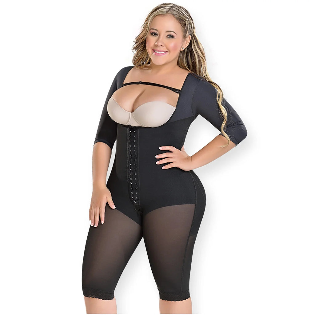 Black 2XL Full Body Shaper X543