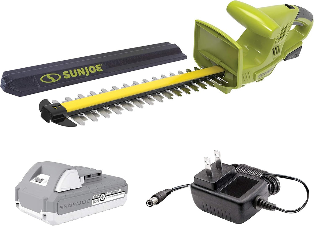 24V Cordless Handheld Hedge Trimmer Kit with 2.0 Ah Battery and Quick Charger, Pack of 2 R7829