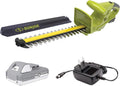 24V Cordless Handheld Hedge Trimmer Kit with 2.0 Ah Battery and Quick Charger, Pack of 2 R7829