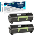 Compatible Toner Cartridge Replacement for Lexmark 60F1000 (2-Pack Black) K141430