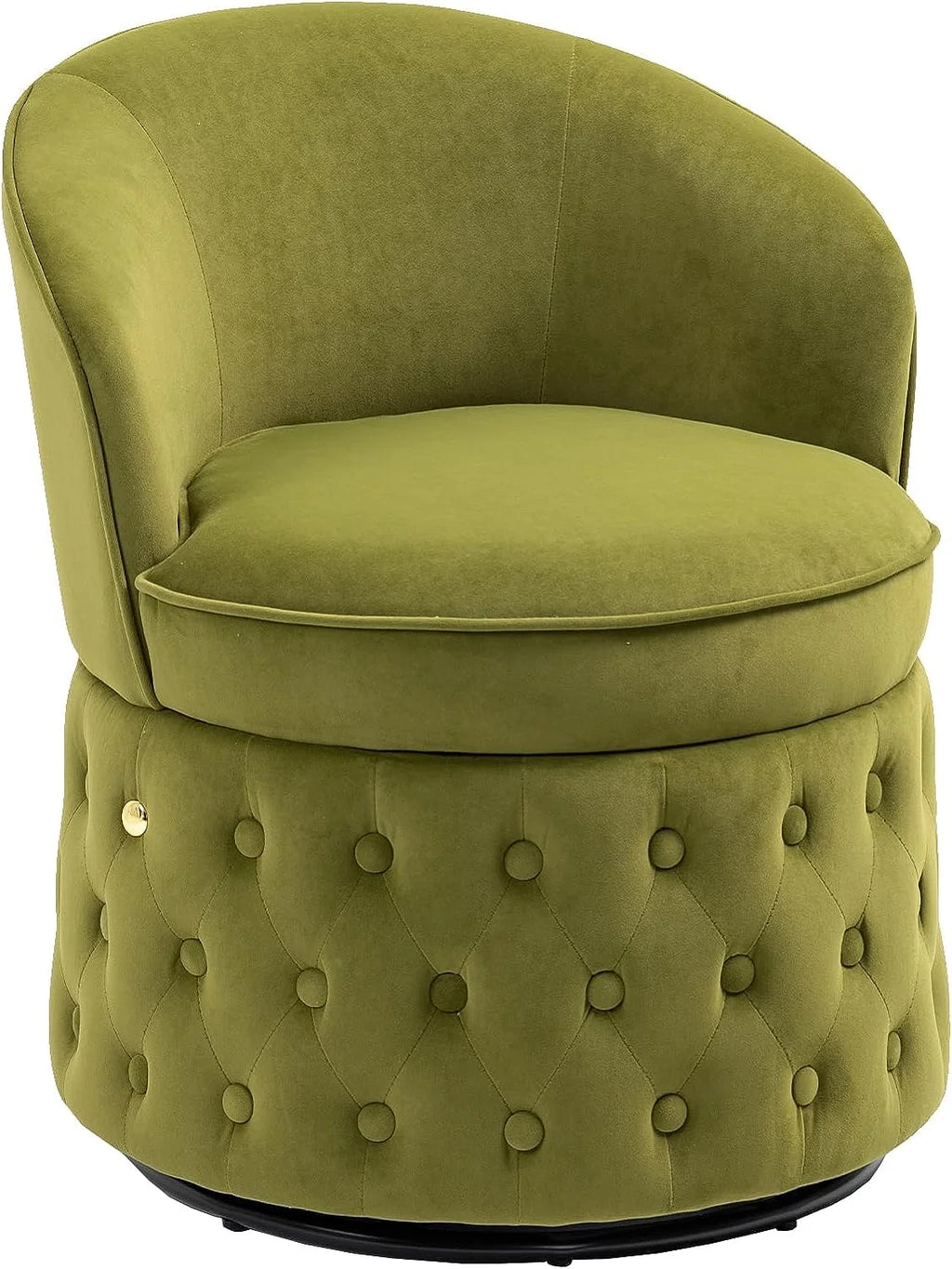 Green Velvet Swivel Barrel Chair K768870