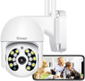 3MP PTZ Outdoor Security Camera with WiFi, 360° View, 1080P HD, IP66 Weatherproof, 2-Way Audio, Color Night Vision Q135141