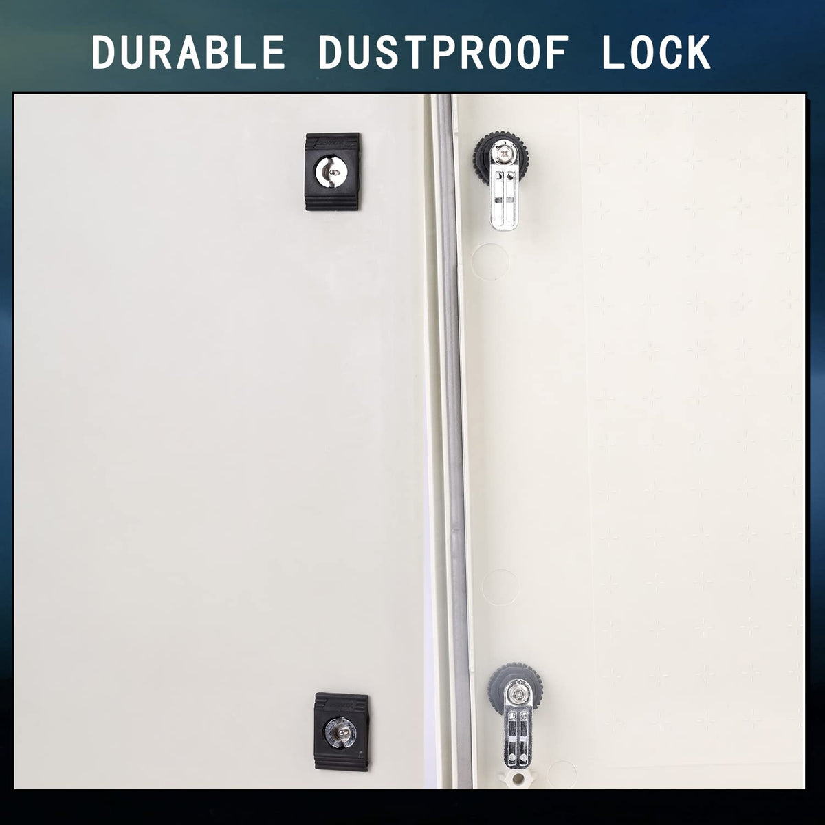 Fiberglass Electrical Enclosure Box IP65 NEMA 3X Wall-Mounted With Hinges & Quarter-Turn Latches P675