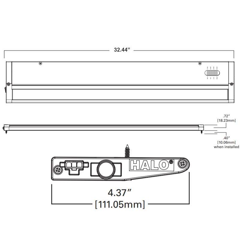 36in White Undercabinet Light D675447