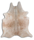 Cream Tan Grey Cowhide Rug S8983