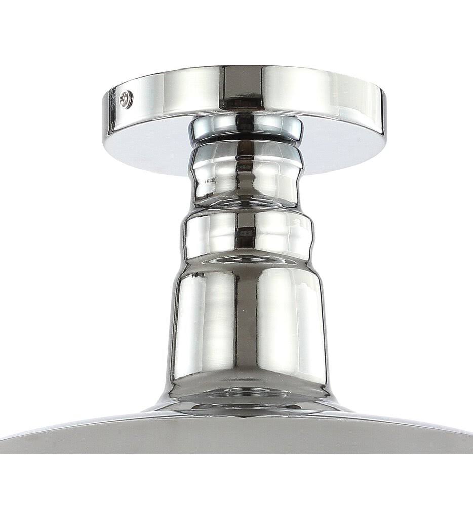 14x22 Metal LED Semi-Flush Mount Chrome X2353